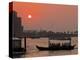 Abra Water Taxi, Dubai Creek at Sunset, Bur Dubai, Dubai, United Arab Emirates, Middle East-Neale Clark-Premier Image Canvas