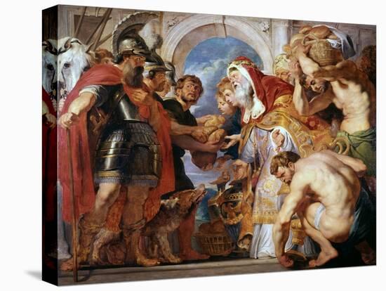 Abraham and Melchisedech, 1615-1618-Peter Paul Rubens-Premier Image Canvas