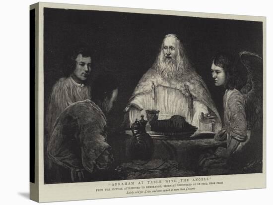 Abraham at Table with the Angels-null-Premier Image Canvas