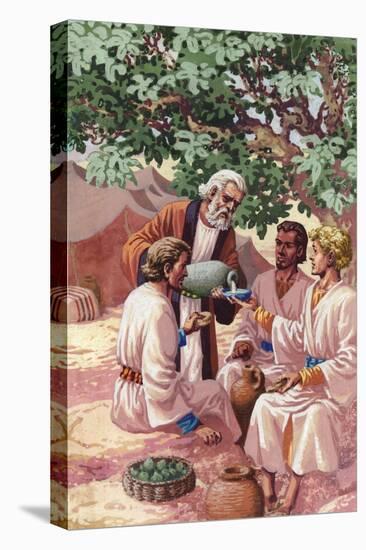 Abraham Entertaining the Three Strangers-Pat Nicolle-Premier Image Canvas