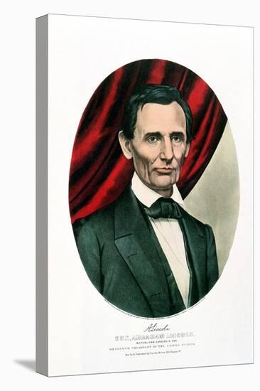 Abraham Lincoln (1809-6), C1865-Currier & Ives-Premier Image Canvas