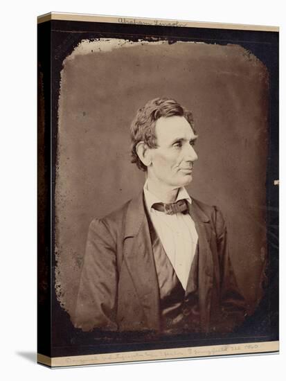 Abraham Lincoln (1809-65), 16th President of the USA, Copy Print after Photo by Alexander Hesler,…-Alexander Hesler-Premier Image Canvas