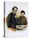 Abraham Lincoln and His Son Tad, 9 February 1864-null-Premier Image Canvas