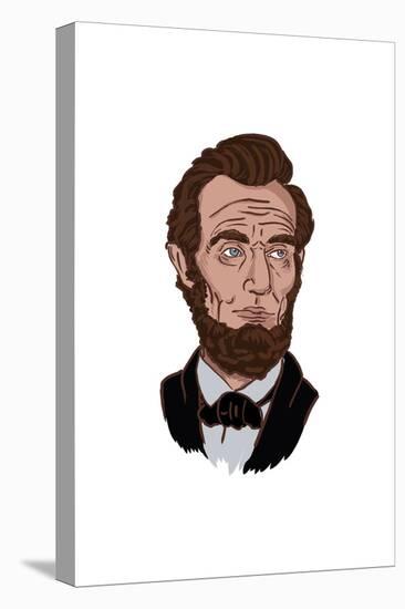 Abraham Lincoln - Icon-Lantern Press-Stretched Canvas