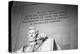 Abraham Lincoln Memorial b/w-null-Stretched Canvas