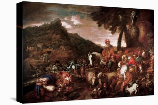 Abraham on the Road to Canaan, 1650-1660-Giovanni Benedetto Castiglione-Premier Image Canvas