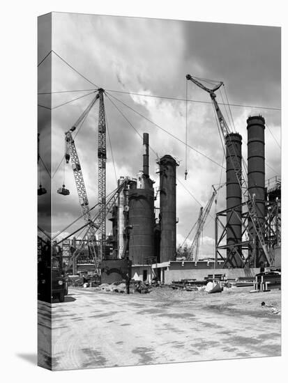 Absorption Towers Being Installed, Coleshill Coal Preparation Plant, Warwickshire, 1962.6th July-Michael Walters-Premier Image Canvas