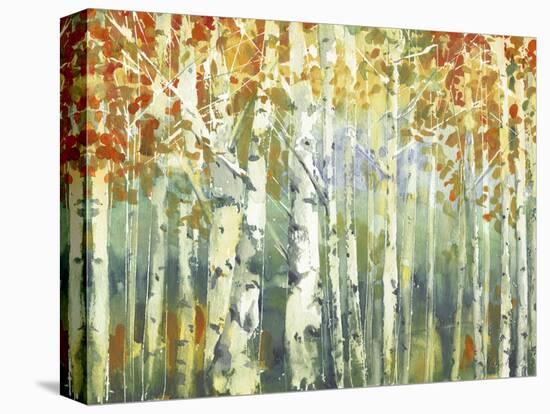 Abstract Birch Trees Warm-Marietta Cohen Art and Design-Premier Image Canvas