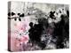 Abstract Black And White Ink Painting On Grunge Paper Texture - Artistic Stylish Background-run4it-Stretched Canvas