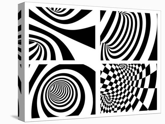 Abstract - Black And White-frenta-Stretched Canvas