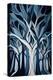 Abstract Blue Forest-Lea Faucher-Stretched Canvas