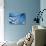 Abstract Blue Wall Interior Background, Horizontal Left Composition-babenkodenis-Stretched Canvas displayed on a wall