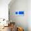 Abstract Blue-NaxArt-Stretched Canvas displayed on a wall