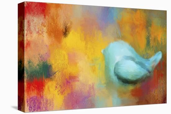Abstract Bluebird of Happiness-Jai Johnson-Premier Image Canvas
