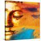 Abstract Buddhist Collage-null-Stretched Canvas