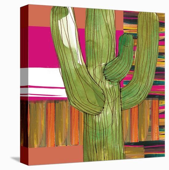 Abstract Cactus-Robbin Rawlings-Stretched Canvas