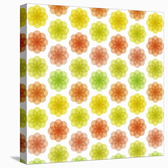 Abstract Colorful Flower Pattern-amovita-Stretched Canvas