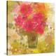 Abstract Colorful Flowers in Vase-Irena Orlov-Stretched Canvas