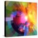 Abstract Colorful Shining Circle Tunnel Background-art_of_sun-Stretched Canvas