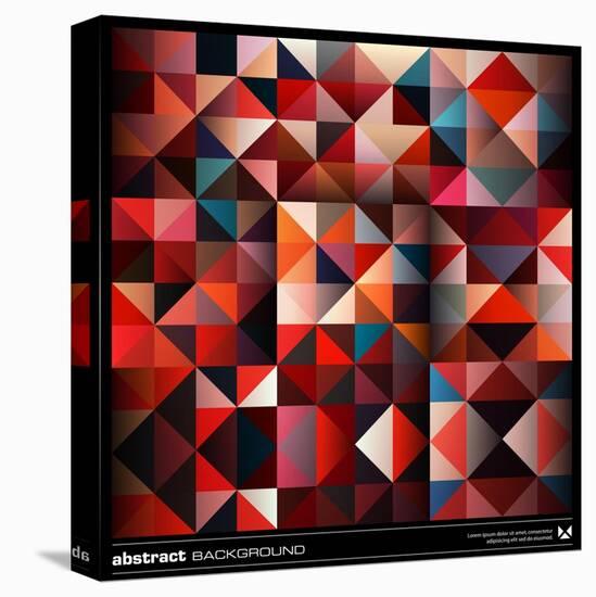 Abstract Colorful Triangles Background. Vector.-adistock-Stretched Canvas