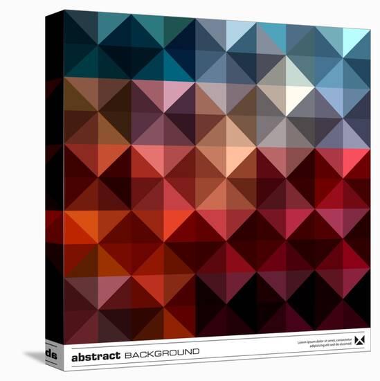 Abstract Colorful Triangles Background. Vector.-adistock-Stretched Canvas