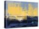 Abstract Dark Blue and Yellow-Alma Levine-Stretched Canvas