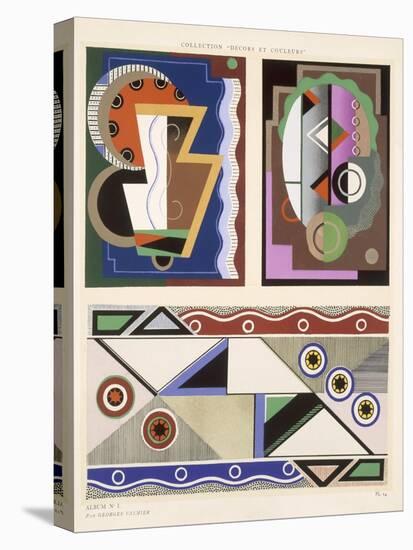 Abstract Designs, from 'Decorations and Colours', Published 1930 (Colour Litho)-Georges Valmier-Premier Image Canvas