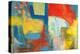 Abstract Expressionist in Red, Yellow and Blue-English School-Premier Image Canvas