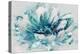 Abstract Flower Aqua-David Moore-Stretched Canvas