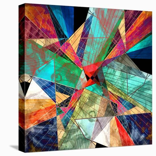 Abstract Geometric Pattern-Tanor-Stretched Canvas