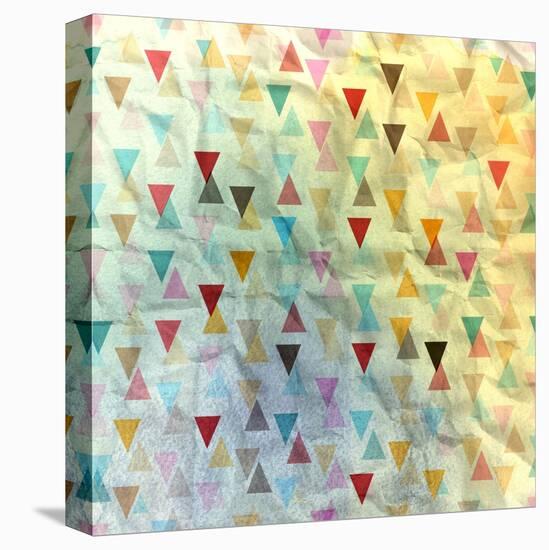 Abstract Geometric Pattern-Tanor-Stretched Canvas