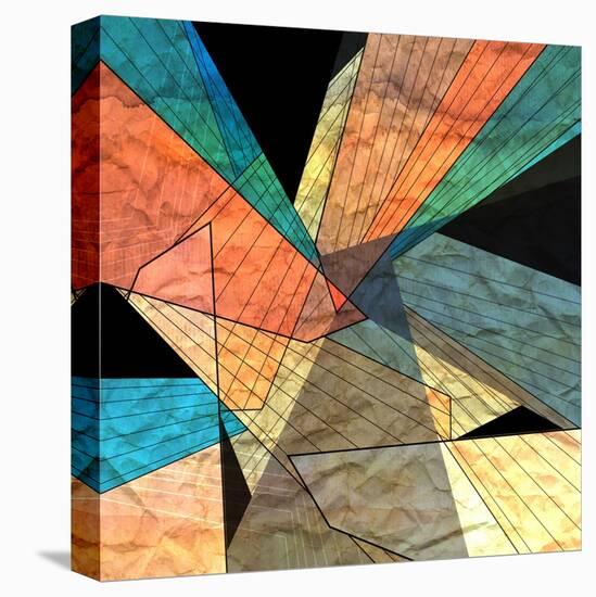 Abstract Geometric Pattern-Tanor-Stretched Canvas