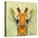 Abstract Giraffe Calf-Ancello-Stretched Canvas