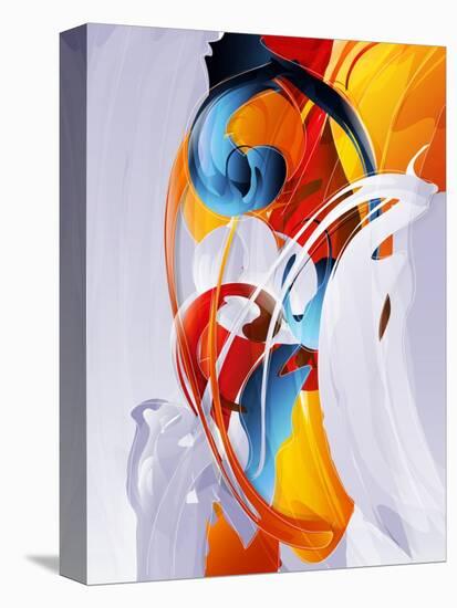 Abstract Graphic, Bright In Graffiti-fet-Stretched Canvas