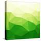 Abstract Green Triangle Background-epic44-Stretched Canvas