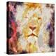 Abstract Lion Collage Painting-prawny-Stretched Canvas