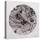 Abstract Marble Sphere of Ink-Swedish Marble-Stretched Canvas
