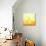 Abstract Orange And Yellow With Stars-adamson-Stretched Canvas displayed on a wall