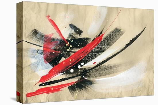 Abstract Painting Background with Expressive Brush Strokes-run4it-Stretched Canvas