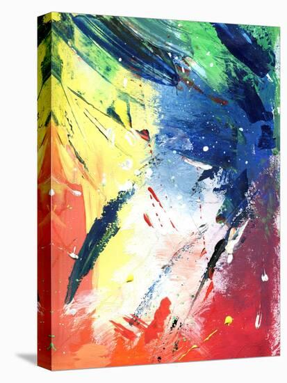 Abstract Painting With Expressive Brush Strokes-run4it-Stretched Canvas