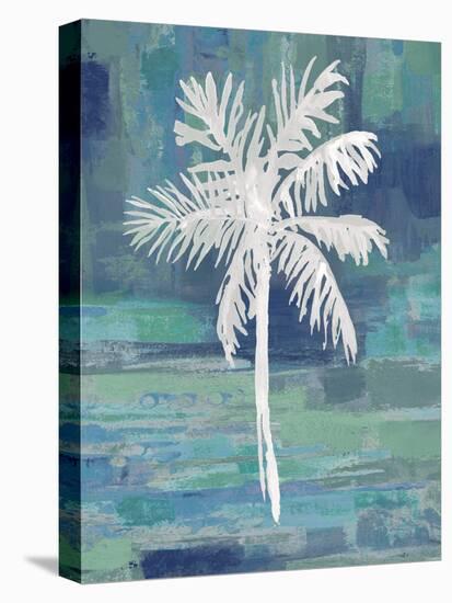 Abstract Palm Blue I-Kristen Drew-Stretched Canvas