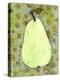 Abstract Pear With Swirls-Blenda Tyvoll-Stretched Canvas