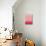 Abstract Pink and Red Sunset-Hallie Clausen-Stretched Canvas displayed on a wall