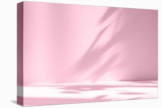 Abstract Pink Color Gradient Studio Background for Product Presentation. Empty Room with Shadows Of-Lyubov Smirnova-Premier Image Canvas