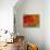 Abstract Red on Wood-Irena Orlov-Stretched Canvas displayed on a wall