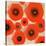 Abstract Red swhirls-Yashna-Stretched Canvas