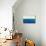 Abstract Stains Blue-David Moore-Stretched Canvas displayed on a wall