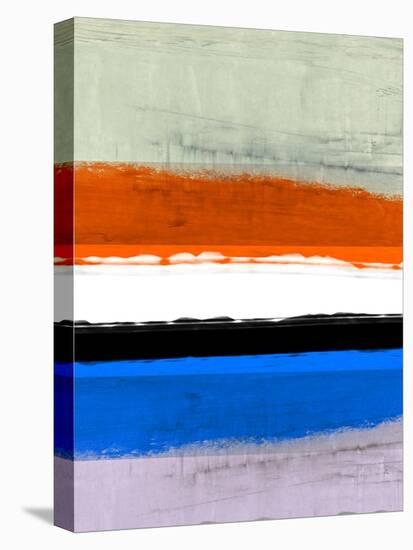 Abstract Stripe Theme White and Black-NaxArt-Stretched Canvas
