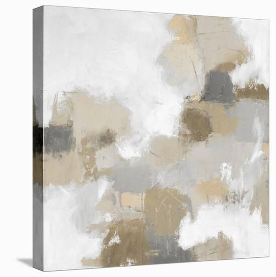 Abstract Tan And White 2, 2023-David Moore-Stretched Canvas