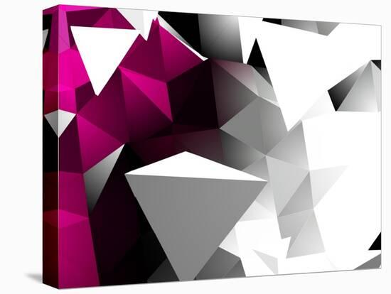 Abstract Triangular Background-VolsKinvols-Stretched Canvas